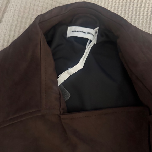 Cropped suede trench jacket - Picture 3 of 6